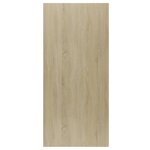 vidaXL Bibliothèque/Buffet blanc et chêne sonoma bois d'ingénierie