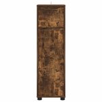vidaXL Cabinet de salle de bain Chêne fumé 30 5 x 30 x 101 cm