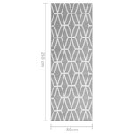 vidaXL Tapis d'extérieur Gris 80x250 cm PP