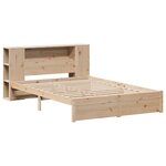 vidaXL Lit bibliothèque sans matelas 140x190 cm bois de pin massif