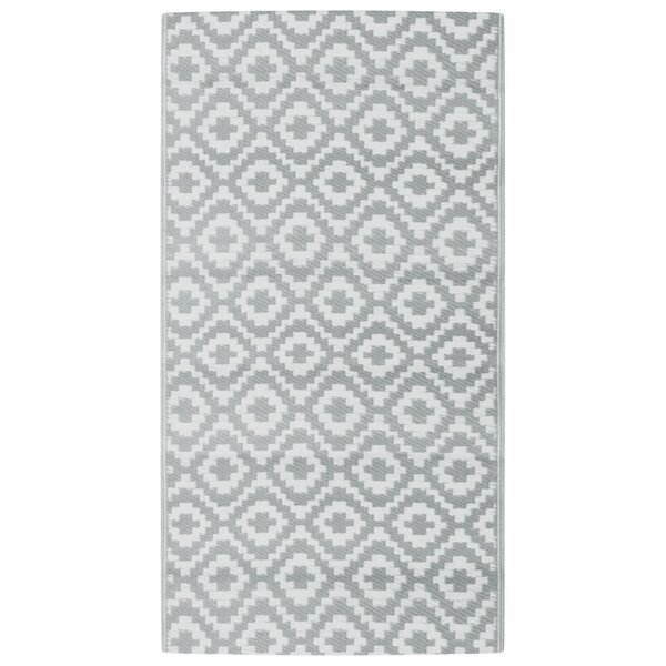 vidaXL Tapis d'extérieur ARAKIL gris 80 x 150 cm PP