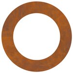 vidaXL Pot de fleurs en acier corten Acier corten Grand