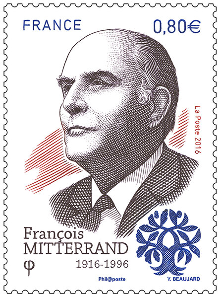 Timbre - François Mitterrand