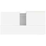 vidaXL Armoire de salle de bain blanc brillant 65x33x60 cm