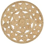 vidaXL Tapis fait à la main Jute tressée 150 cm