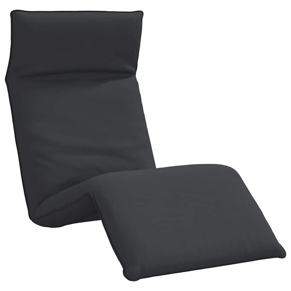 vidaXL Chaise longue pliante noir 175x54x8 5 cm tissu oxford