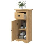 vidaXL Cabinet de salle de bain BODO Marron miel 44 x 30 x 90 cm