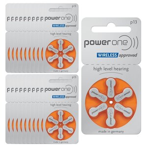 Powerone 13 : piles auditives sans mercure  20 plaquettes