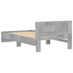 vidaXL Cadre de lit sans matelas avec lumières LED 100x200 cm