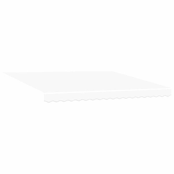 vidaXL Auvent Rétractable Blanc 400 × 350 cm Polyester et Acier