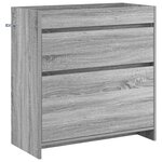 vidaXL Meuble sous lavabo de salle de bain Sonoma gris
