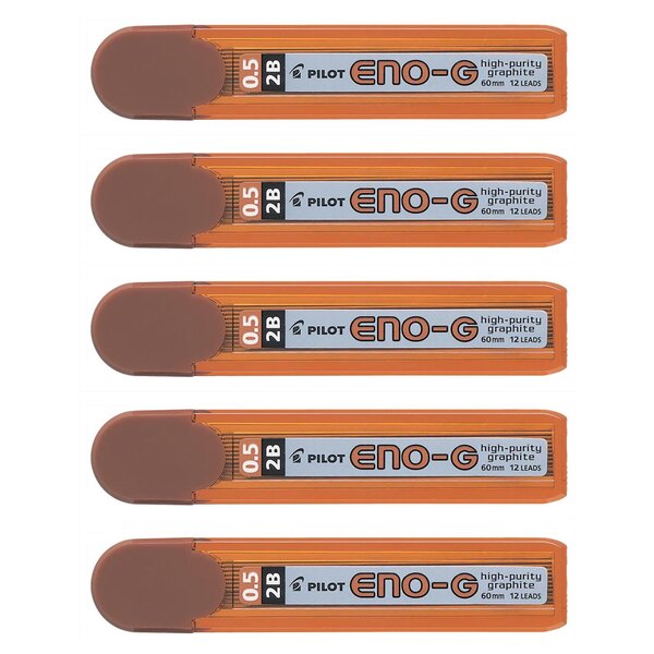 Etui de 12 Mines de Rechange pour Porte-mines 2b 0.5mm x 5 PILOT