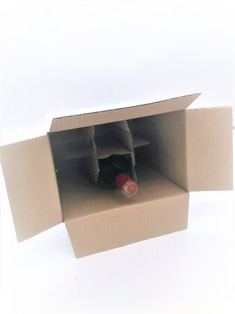 5 x bouteille de vin Carton d'expédition carton pour 6 bouteilles de vin  (certificat PTZ – DHL) : : Fournitures de bureau