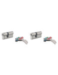 THIRARD - Lot de 2 cylindres de serrure double entrée T2  s'entrouvrant  30x40mm  anti-perçage  4 clés/cyl - THIRARD