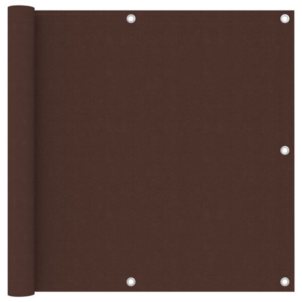 vidaXL Écran de balcon Marron 90x400 cm Tissu Oxford