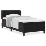 vidaXL Lit à ressorts avec matelas gris foncé 80x200 cm en velours
