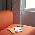 Bloc Agrafé N°13 10 5x14 8 cm 80 Feuilles Petits Carreaux 5x5 80g - Orange RHODIA