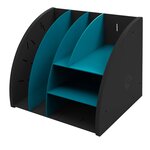 Organiseur De Bureau The Organizer Neo Deco - Noir/bleu Canard - Exacompta