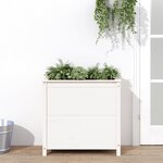 vidaXL Jardinière blanc 82 5x40x78 cm bois massif de pin