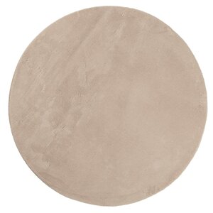 vidaXL Tapis HUARTE à poils courts doux et lavable sable Ø 200 cm
