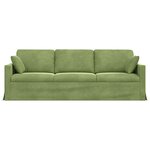 vidaXL Canapé Vert clair 228 x 78 x 80 cm Velours