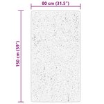vidaXL Tapis HUARTE à poils courts doux lavable rouge clair 80x150 cm