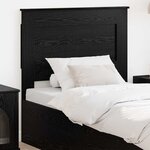 vidaXL Tête de lit avec tête de lit Chêne noir 80 cm Bois d'ingénierie