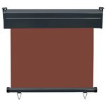 vidaXL Auvent latéral de balcon 85x250 cm Marron