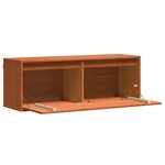 vidaXL Meuble mural Marron cire 100 x 30 x 35 cm Bois massif en pin