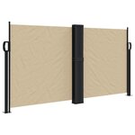 vidaXL Auvent latéral rétractable beige 120x1000 cm