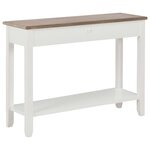 vidaXL Table console Blanc 110x35x80 cm Bois