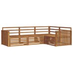 vidaXL Ensemble de canapés d'extérieur 4 pc Naturel