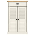 vidaXL Armoire à chaussures VIGO blanc 60x35x96 cm bois massif de pin