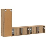 vidaXL Ensemble meuble TV 3 Pièces Chêne artisanal Bois d'ingénierie