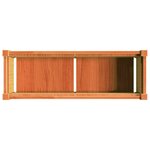 vidaXL Jardinière cire marron 90x31x31 cm bois de pin massif