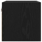Armoires TV murales vidaXL 2 Pièces Chêne noir 30 5x30x30 cm