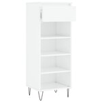 vidaXL Armoire à chaussures Blanc brillant 40x36x105cm Bois ingénierie