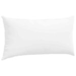 vidaXL Coussins de canapé 2 Pièces Blanc 80 x 40 cm tissu