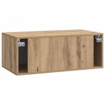 vidaXL Meuble TV mural 78 5 x 41 x 30 cm Chêne artisanal