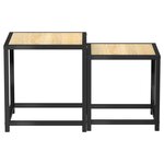 vidaXL Tables à thé 2 Pièces MDF Chêne sonoma