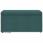 vidaXL Tabouret Vert foncé 81 x 41 x 40 cm Tissu et bois stratifié