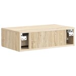 vidaXL Table d'appoint murale Chêne Sonoma 59 x 34 5 x 17 cm