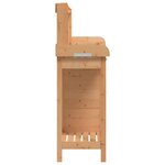 vidaXL Table de rempotage avec armoire marron bois massif de sapin