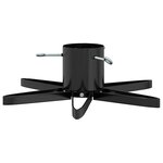 vidaXL Pied de Sapin de Noël 1.73 Noir 49 x 49 x 15 5 cm Acier