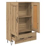 vidaXL Haut Armoire avec tiroir Chêne artisanal 69 5 x 31 x 115 cm