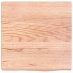 vidaXL Étagère murale marron clair bois chêne massif traité