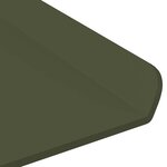 vidaXL Étagère flottante 4 Pièces Vert olive 30 x 18 x 2 5 cm Acier