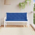 vidaXL Coussins de banc de jardin 2 Pièces bleu 150x50x7 cm tissu Oxford