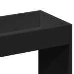 vidaXL Buffet haut noir 92x33x180 cm bois d'ingénierie