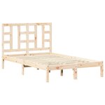 vidaXL Cadre de lit sans matelas 120x200 cm bois massif